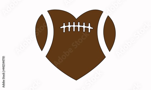 Football Heart, coffee beans heart, Football, Heart Vector And Clip Art