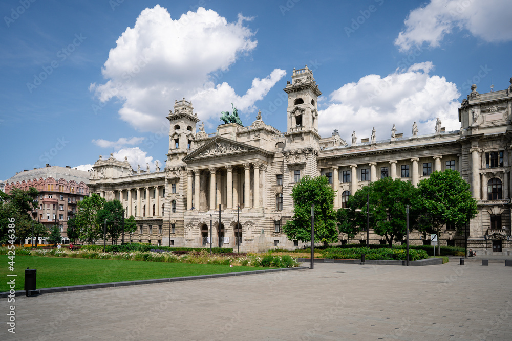 The square in front of the parliament in the capital of Hungary, the city of Budapest.