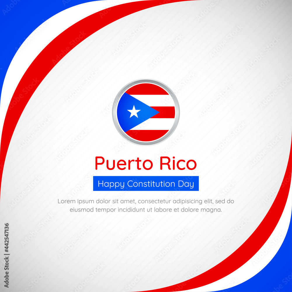 Abstract Puerto Rico country flag background with creative happy constitution day of Puerto Rico vector illustration Abstract Puerto Rico country flag background with creative happy constitution day of Puerto Rico vector illustration