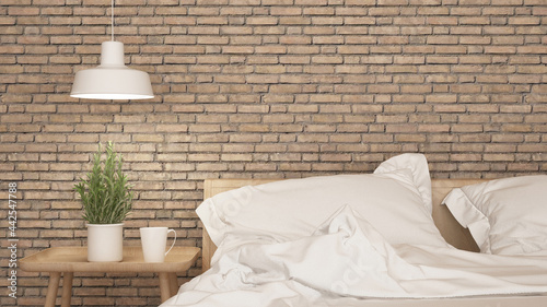 bedroom design for property development - 3D Rendering