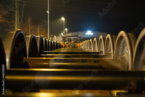 Eisenbahnachsen aus einer anderen Perspektive
