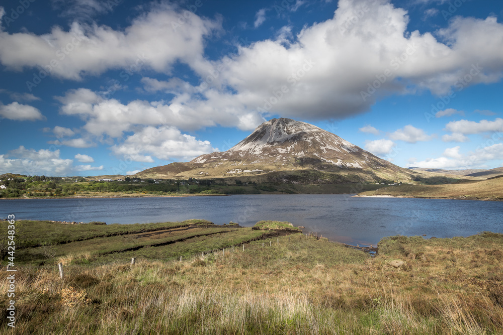 View of Mount Errigal from Dunlewey. Donegal. Ireland