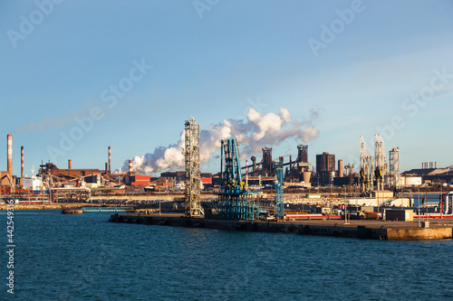 Refinery in Fos-sur-Mer, France. France oil industry.