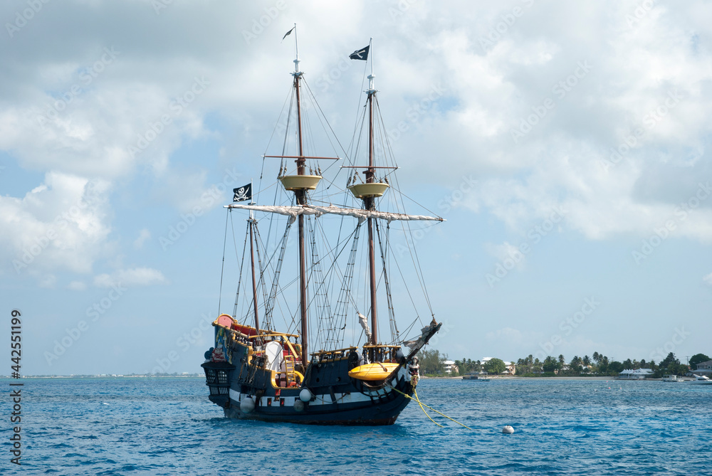 Grand Cayman Island Pirate Ship Replica Grand Cayman Island Pirate Ship Replica