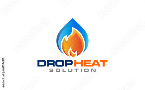 Illustration graphic vector of plumbing and heating service Logo Design template