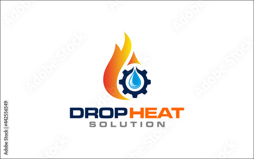 Illustration graphic vector of plumbing and heating service Logo Design template