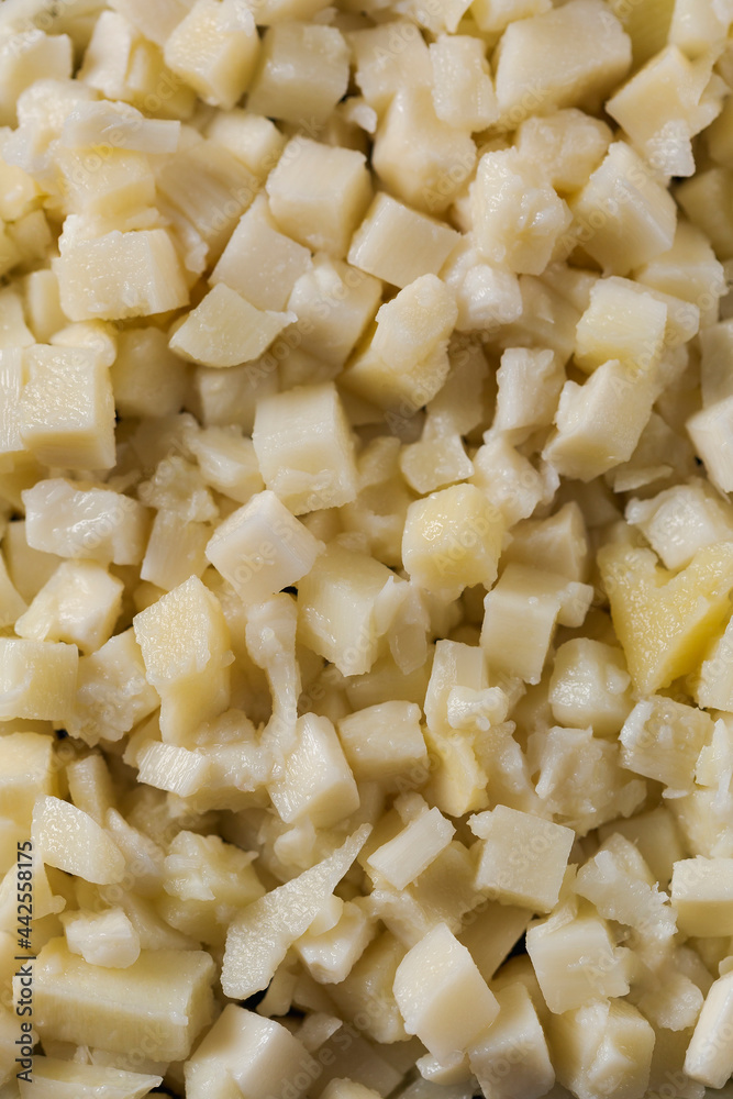 Several hearts of palm top view Several hearts of palm top view