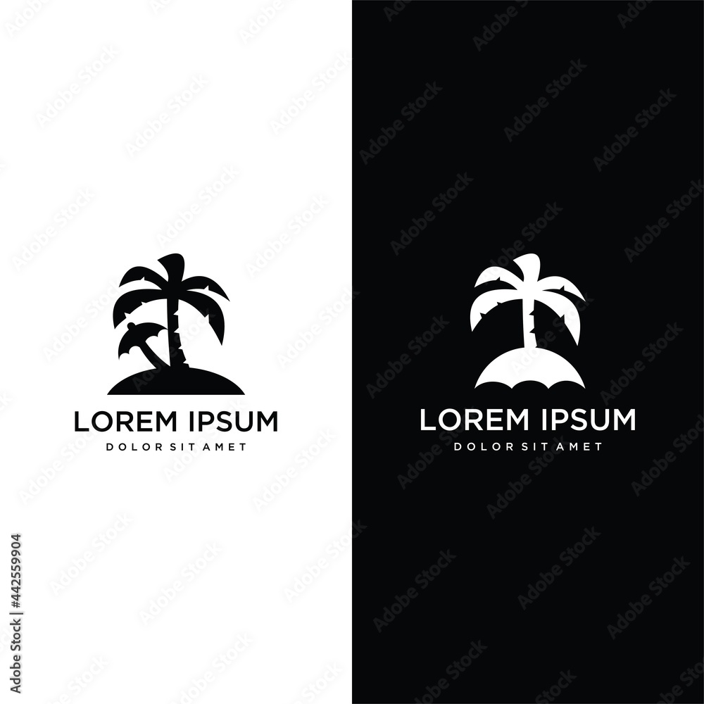 palm logo design templete .