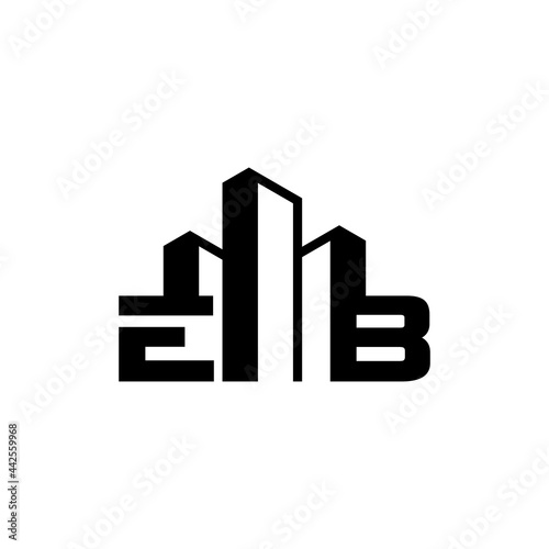 Building Construction Real Estate logo initials EB