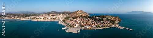 Nafplio or Nafplion city, Greece, Wide panorama, aerial drone view. © Rawf8