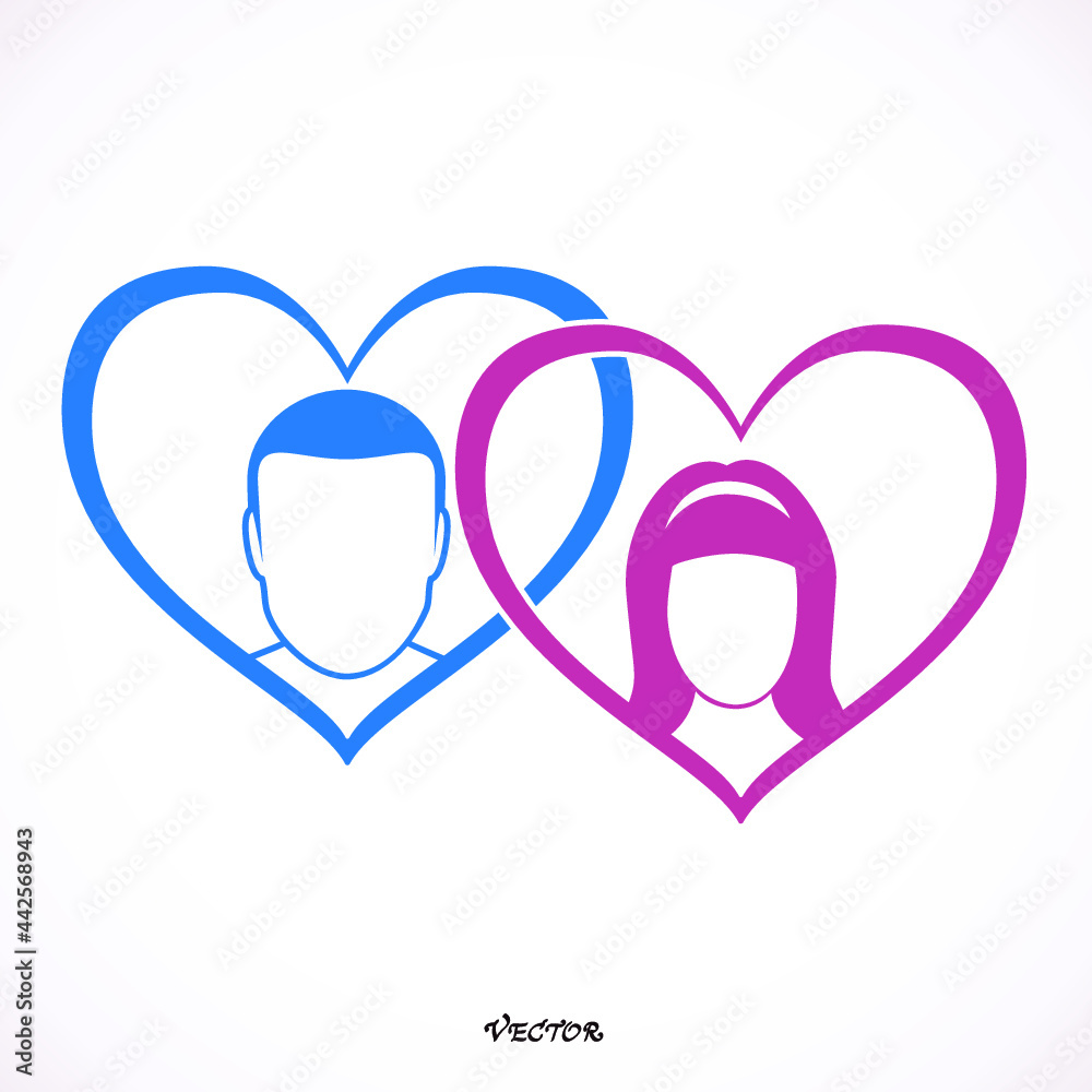 Couple in love silhouette vector illustration Couple in love silhouette vector illustration