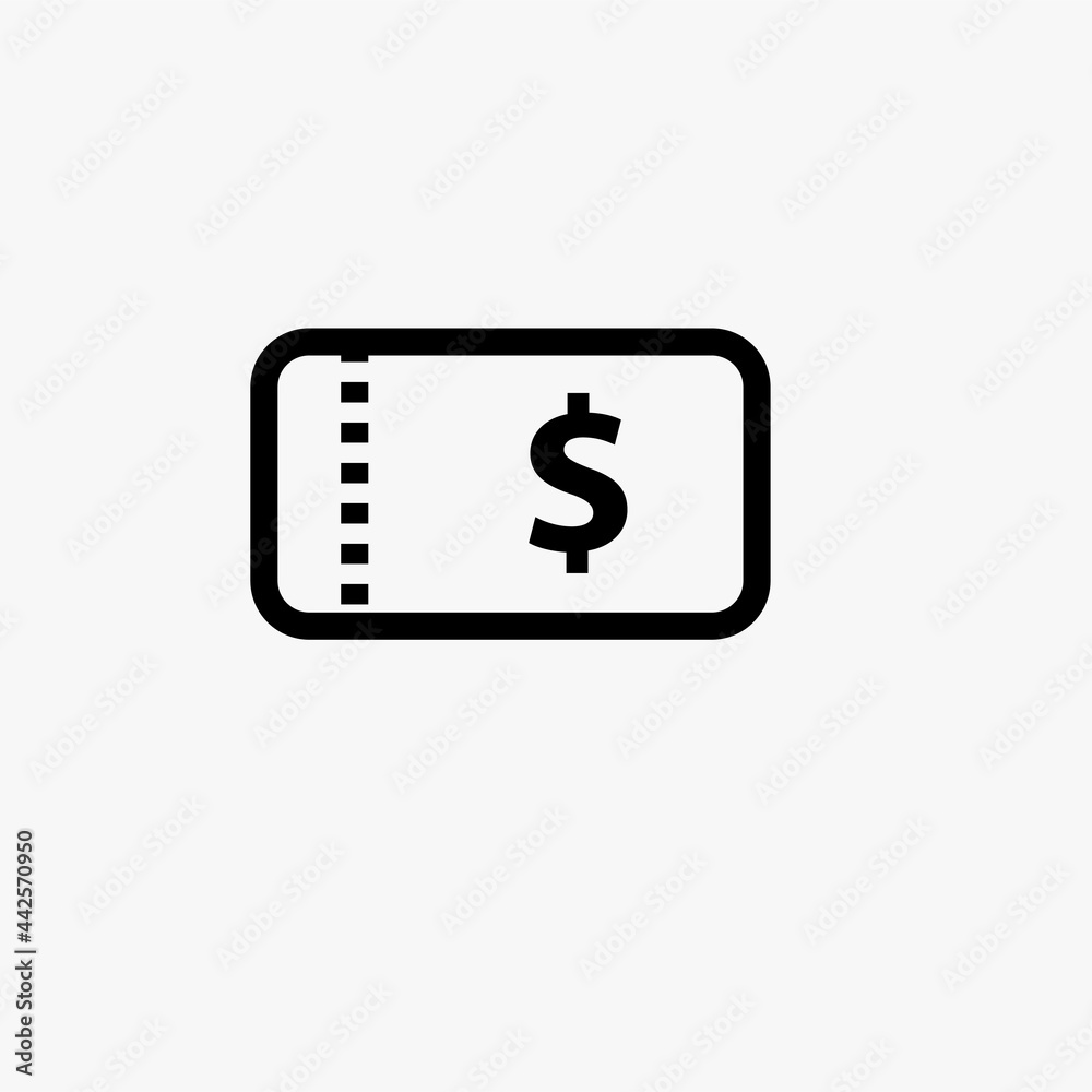 Ticket Icon In Trendy Design Ticket Icon In Trendy Design