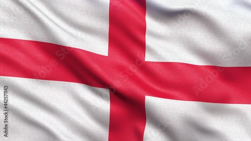 England Flag Seamless Loop