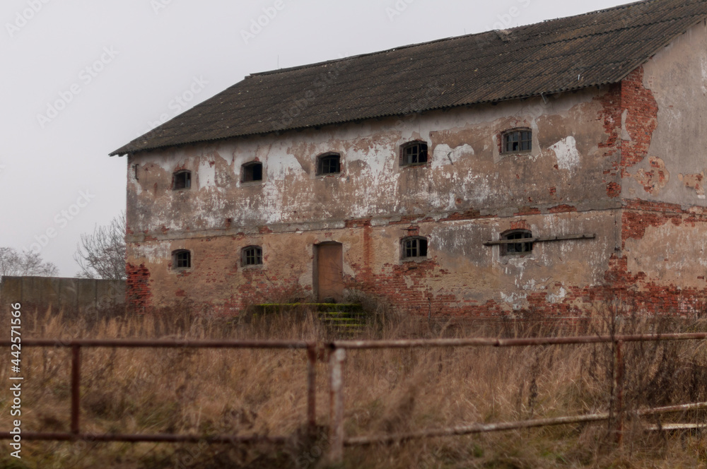 The abandoned distillery next to the palace The abandoned distillery next to the palace