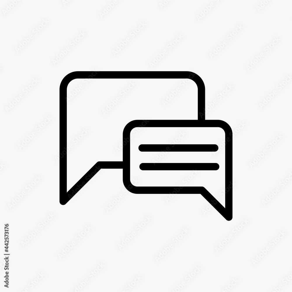 Speech bubble icon. Message speech bubble with cloud talk for banner Speech bubble icon. Message speech bubble with cloud talk for banner