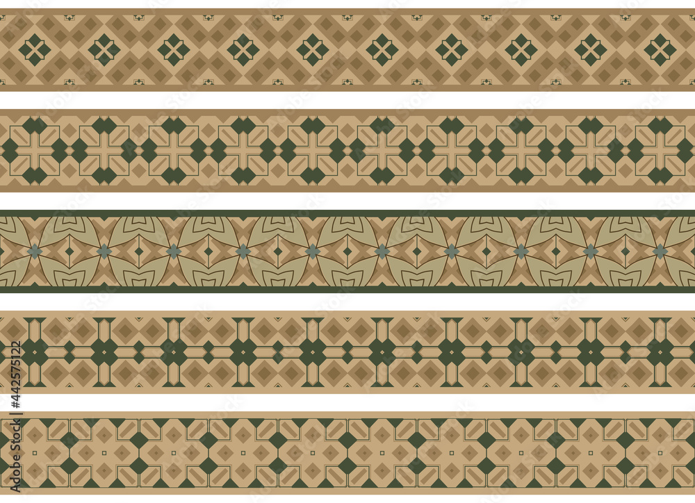 Seamless decorative borders