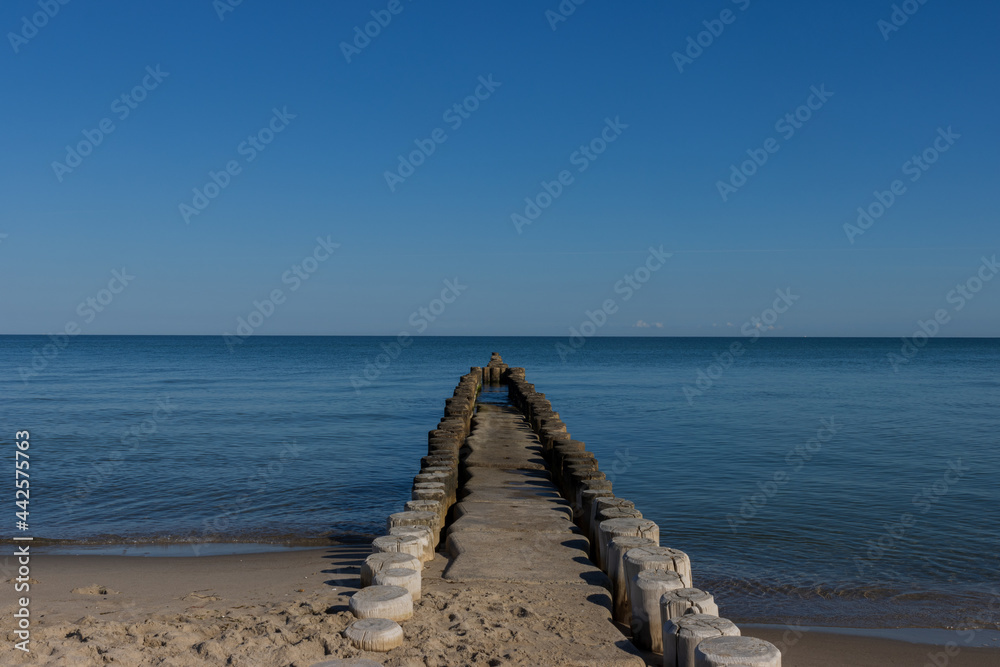 Holz Buhne Ostsee Strand