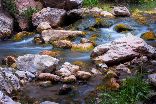 landscape photo for a long exposure mountain river in the forest in Bougaa s  tif algeria