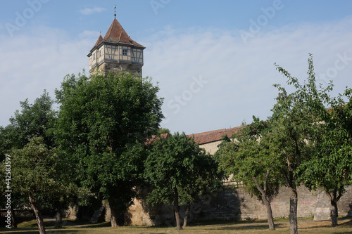 town wall Rothenburg o.T., Rothenburg, Germany