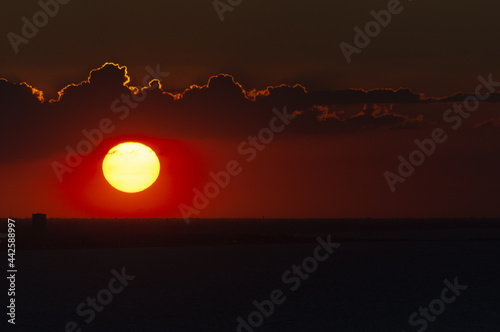 san bartolo park fantastic sunset landscape TO RIVIERA DI RIMINI photo