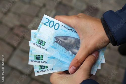 Canvas Print Money in Norway - Norwegian kroner