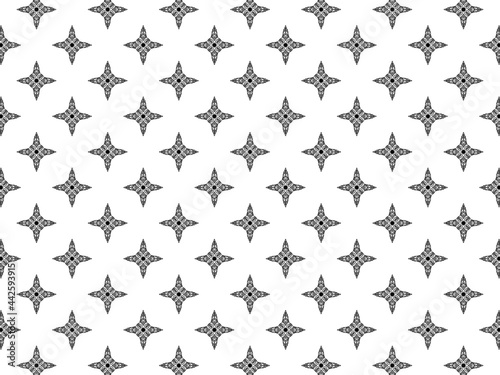 Black and white seamless pattern texture