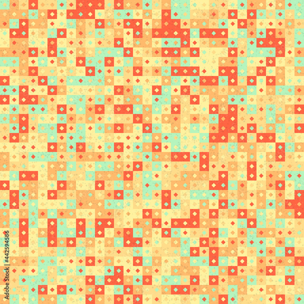 Fototapeta premium Abstract Geometric Pattern generative computational art illustration