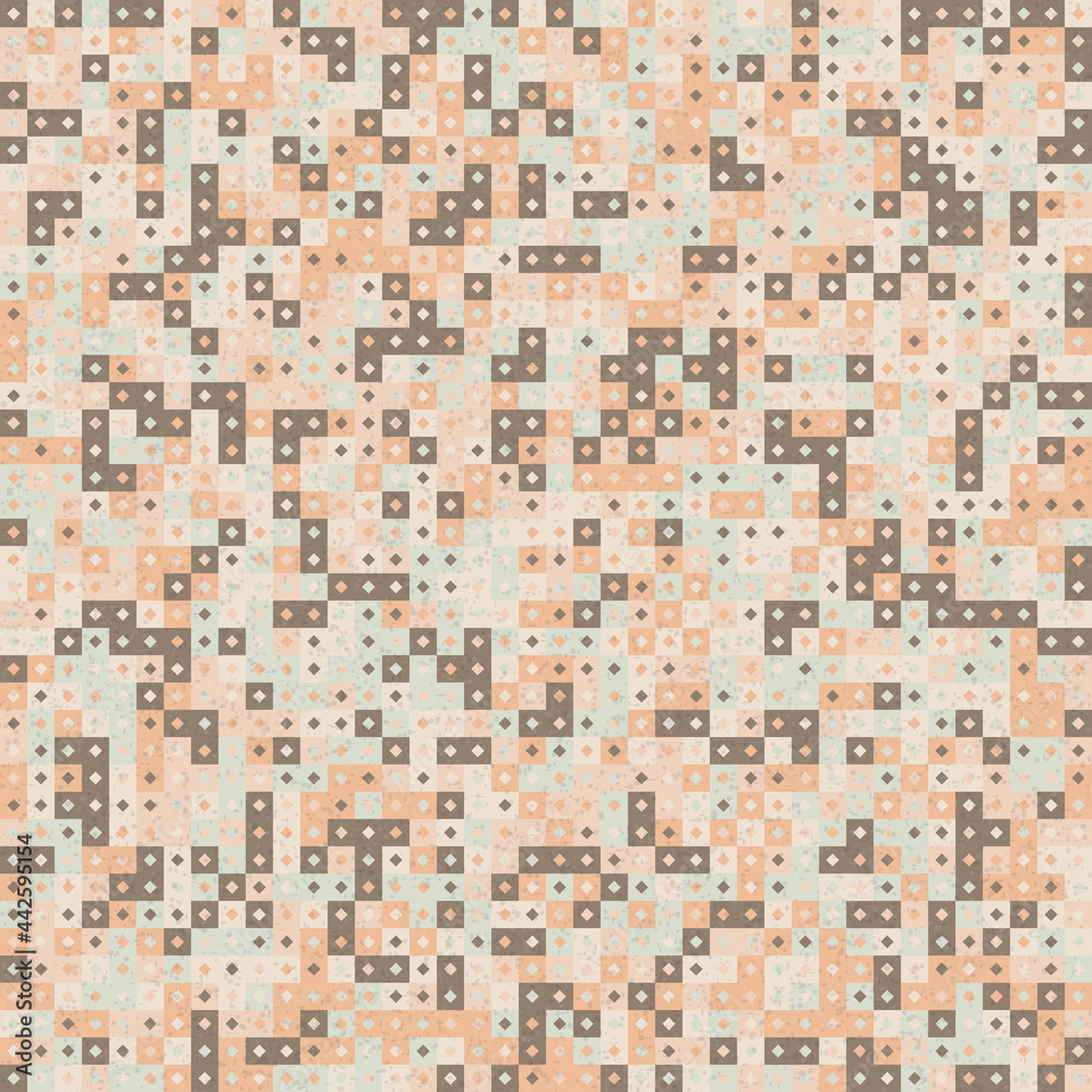 Fototapeta premium Abstract Geometric Pattern generative computational art illustration