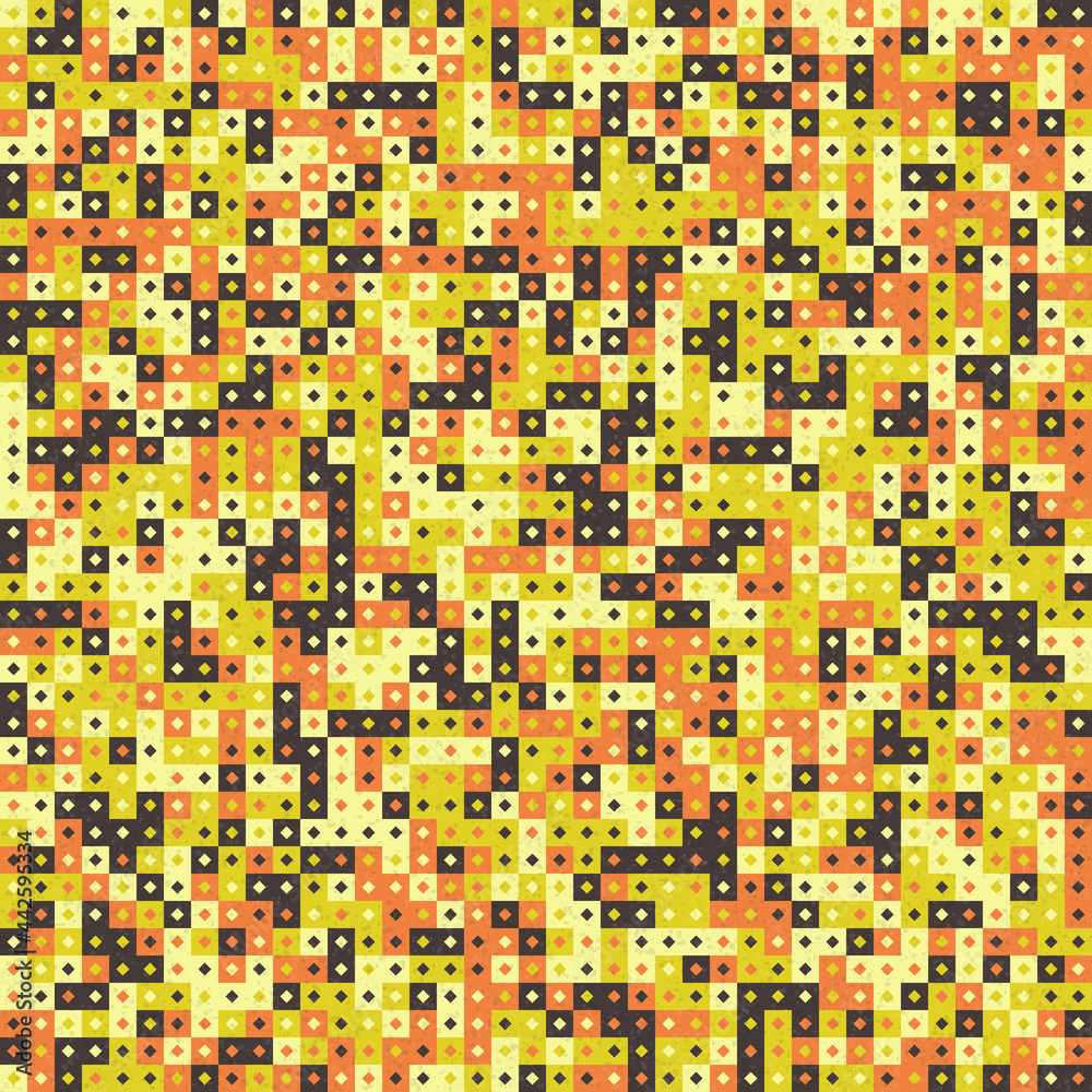 Fototapeta premium Abstract Geometric Pattern generative computational art illustration