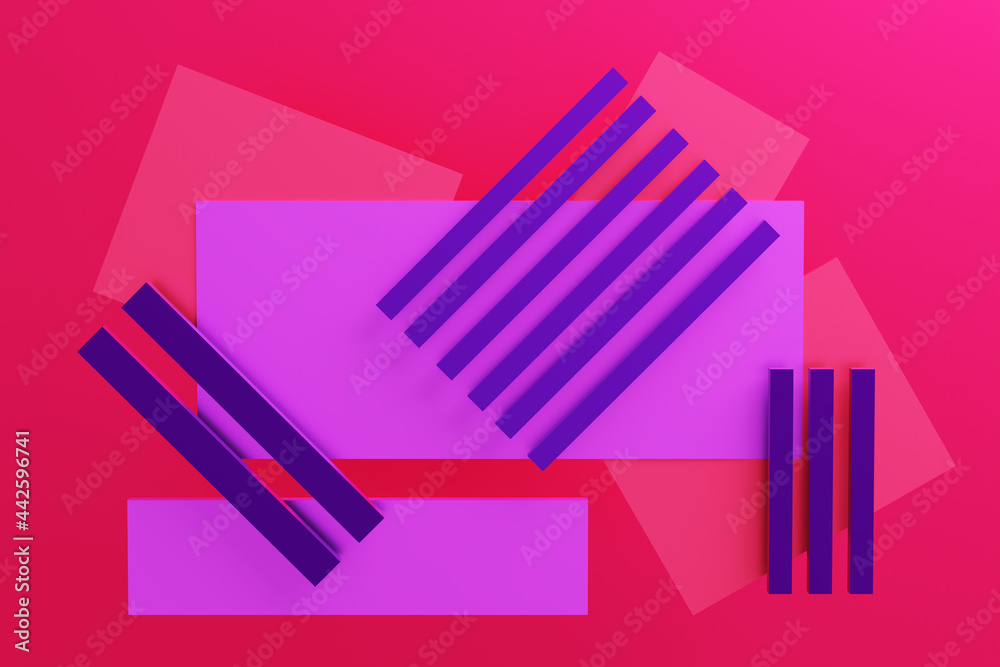 Abstract background composed of rectangles. 3D illustration. Abstract background composed of rectangles. 3D illustration.