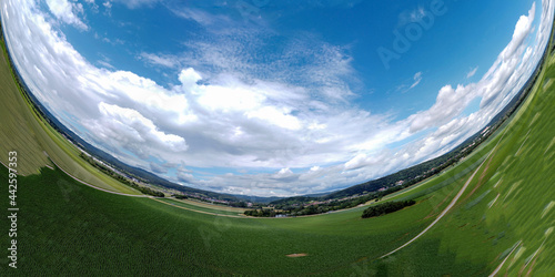 Wallpaper Mural Spherical abstract panoramic aerial view  Torontodigital.ca