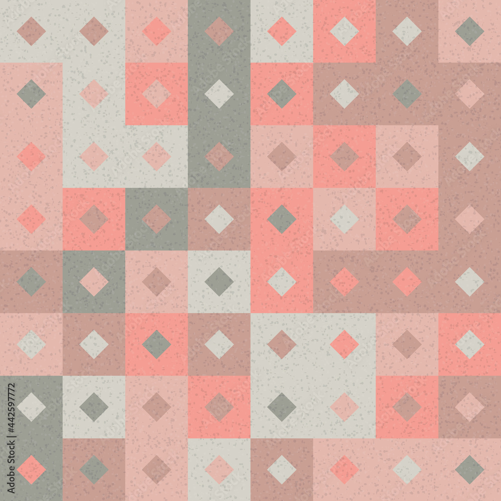 Fototapeta premium Abstract Geometric Pattern generative computational art illustration