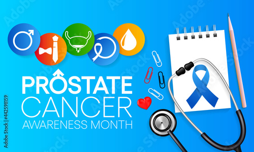 Prostate Cancer awareness month is observed every year during September, it is marked by an uncontrolled (malignant) growth of cells in the prostate gland. Vector illustration