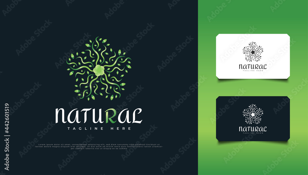 Nature Green Leaf Ornament Logo Design, Suitable for Spa, Beauty, Resort, or Cosmetic Product Identity. Green Mandala Logo Nature Green Leaf Ornament Logo Design, Suitable for Spa, Beauty, Resort, or Cosmetic Product Identity. Green Mandala Logo