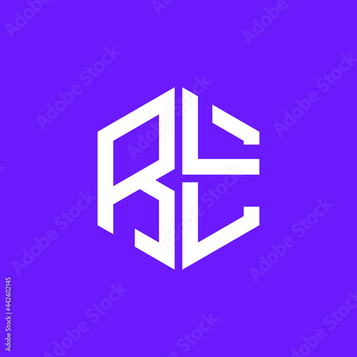 RLL logo RLL icon RLL vector RLL monogram RLL letter RLL minimalist RLL triangle RLL hexagon Circle Unique modern flat abstract logo design 