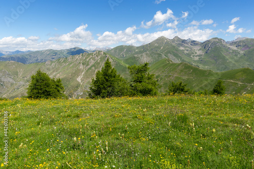 La vallée des Merveilles depuis le massif de L'Authion dans les Alpes Maritimes