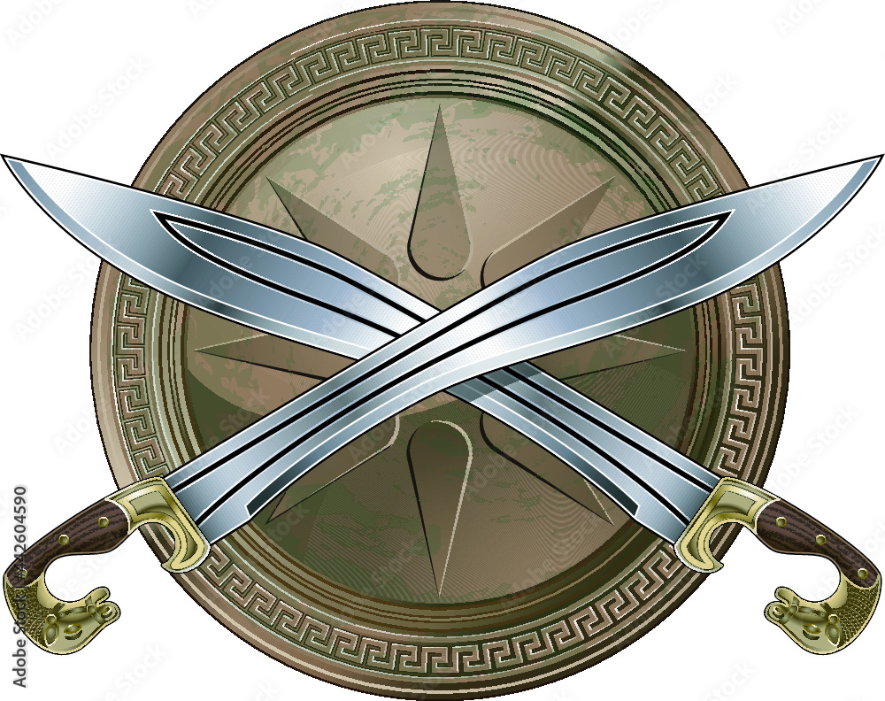 ancient greek swords Stock Vector Adobe Stock