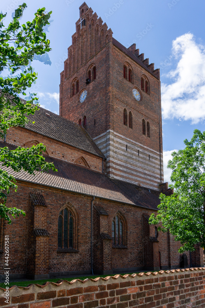 the church of Saint Nicholas in the historic old city center of Koge the church of Saint Nicholas in the historic old city center of Koge
