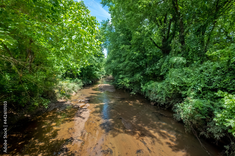 Four Mile Creek on the Four Mile Creek Greenway Trail, Charlotte, North Carolina
