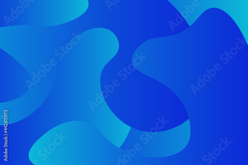 Blue Wavy Gradient Background