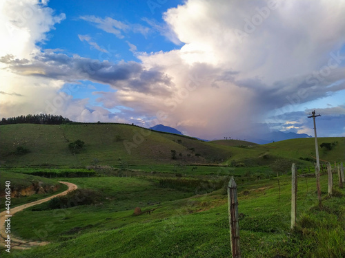 landscape with clouds