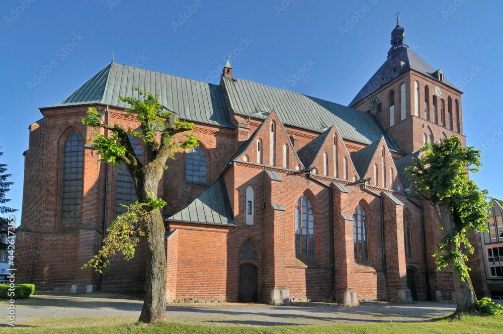 Naklejka premium Gotycka katedra w Koszalinie