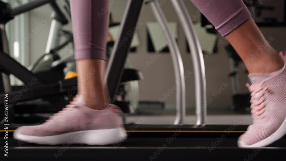 woman running in the gym