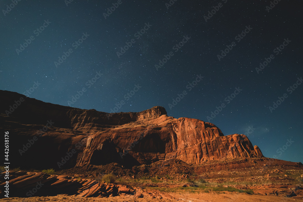Obraz premium Stars Over The Canyon Wall