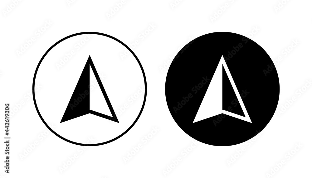 Compass icon set. arrow compass icon vector Compass icon set. arrow compass icon vector