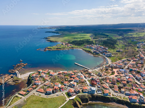 Aerial view of town of Ahtopol, Bulgaria