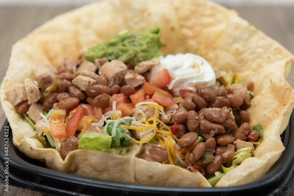 Freshly made pico de gallo salsa chopped to perfection for the crispy taco salad Freshly made pico de gallo salsa chopped to perfection for the crispy taco salad