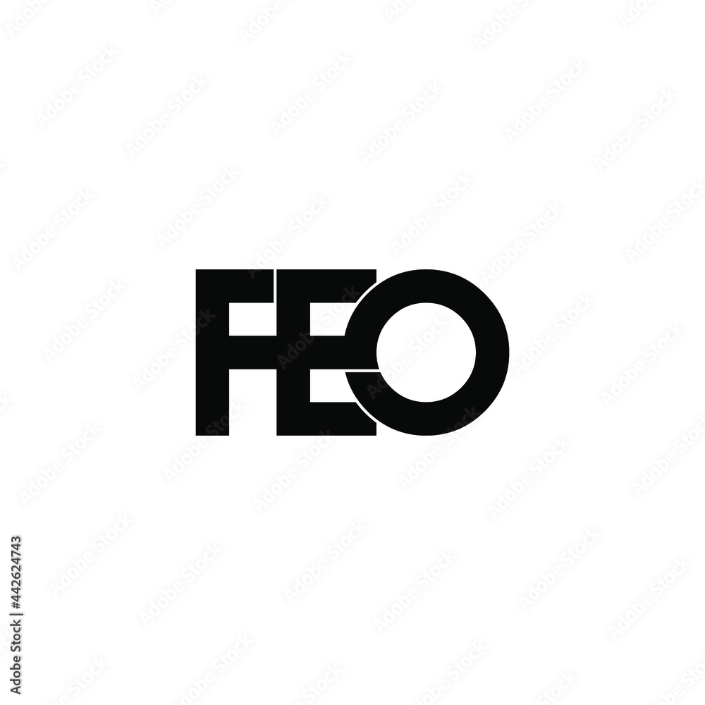 feo letter original monogram logo design feo letter original monogram logo design