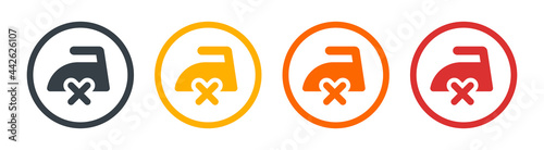 Do not iron icon sign. Vector illustration