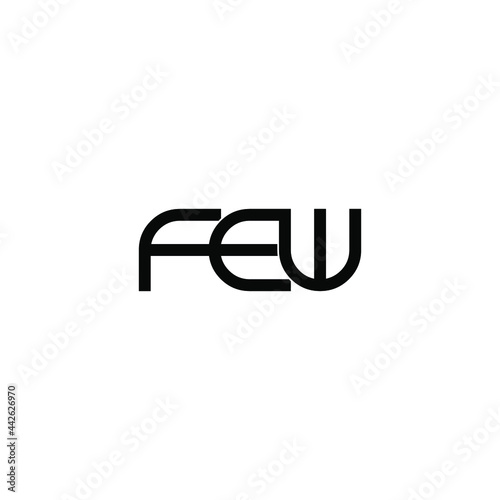 few letter original monogram logo design